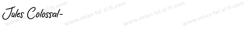 Jules Colossal字体转换